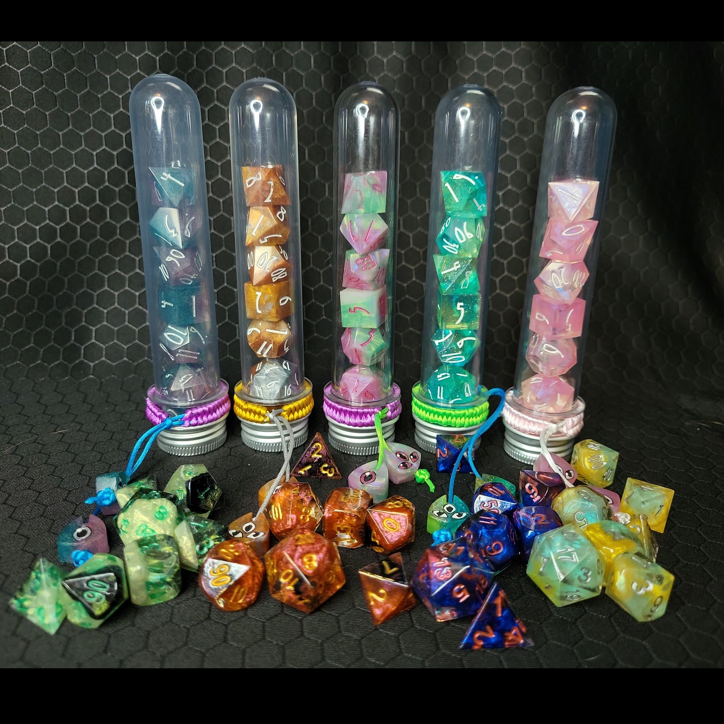 Fairy Meadow - Polyhedral Resin Dice Full 7pc Set