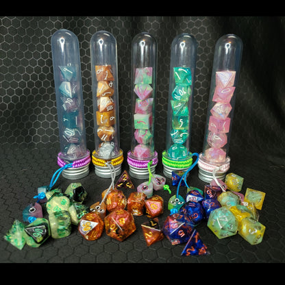 Fairy Meadow - Polyhedral Resin Dice Full 7pc Set